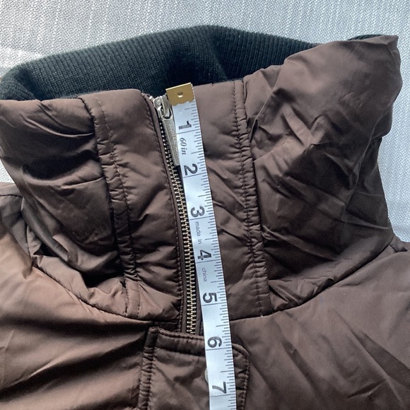 Michael Kors Women’s Puffer Medium Quilted Down Fill Brown Snap Zip Up High Neck - Picture 9 of 10
